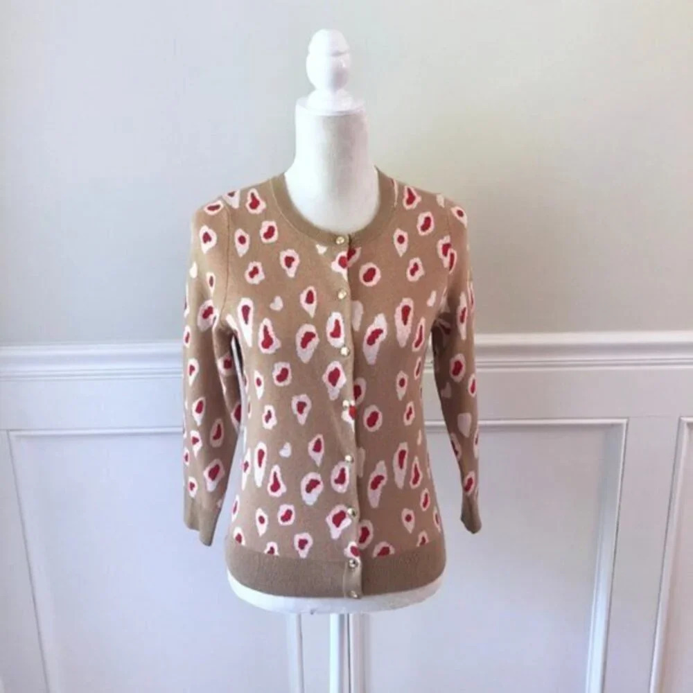 Banana Republic Cheetah Print Cardigan Sweater S